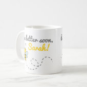 *名前をカスタムする*すぐに改善！かわいいマグカップ コーヒーマグカップ (正面左)