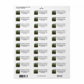 名前をカスタムする/アドレス+森林と山のシーン ラベル (フルシート)