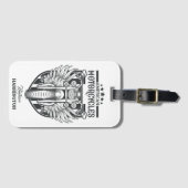 名前をカスタムする「アメリカンモトサイクルズ」 ラゲッジタグ (正面横)