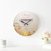 名前をカスタムする&イヤーヌン60周年宗教 ラージ壁時計 (ホーム)