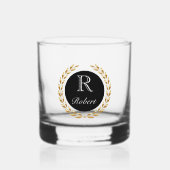 名前をカスタムする ウイスキーグラス (正面)