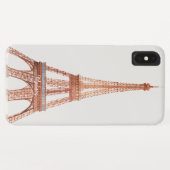 名前をカスタムする|ウォーターカラーエッフェルタワーパリフランス Case-Mate iPhoneケース (裏面(横))