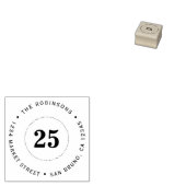 名前をカスタムする&エイジサプライズパーティー差出人住所 ラバースタンプ (押印)