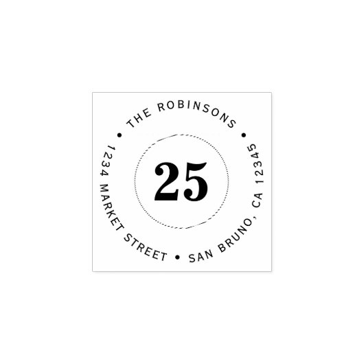 名前をカスタムする&エイジサプライズパーティー差出人住所 ラバースタンプ (インプリント)