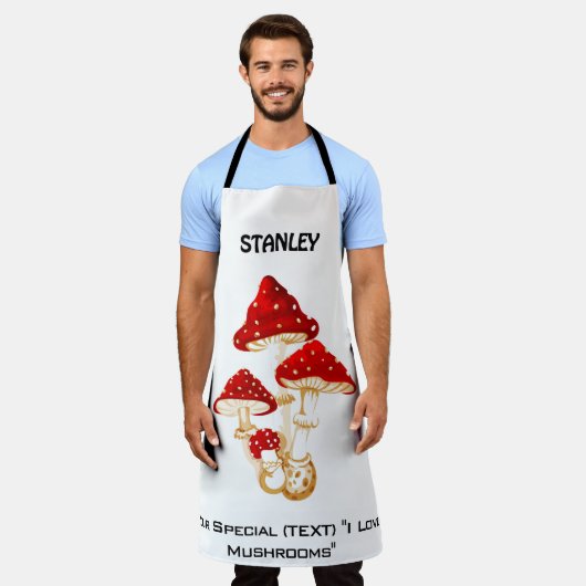 名前をカスタムする エプロン (着用した状態)