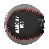 名前をカスタムする・オブ・イエス 野球ボール (正面左)
