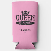 名前をカスタムする&カラオケクイーン スリム缶クーラー (正面)