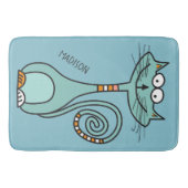 名前をカスタムする&カラーおもしろいキャットバスマット バスマット (正面)