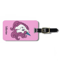 名前をカスタムする&カラーかわいいユニコーン荷物タグ