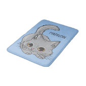 名前をカスタムする&カラーかわいい子猫バスマット バスマット (アングル)