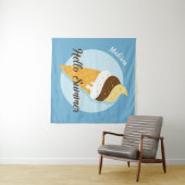 名前をカスタムする&カラーアイスクリームハロータペストリー タペストリー (インサイチュ(横))