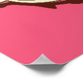 名前をカスタムする&カラーアイスクリームポスター ポスター (角)