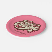 名前をカスタムする&カラーアイスクリーム紙プレート ペーパープレート (アングル)