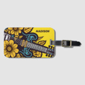 名前をカスタムする&カラーウクレレ ラゲッジタグ (正面横)