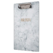 名前をカスタムする/カラーエレガント白大理石 クリップボード (左)