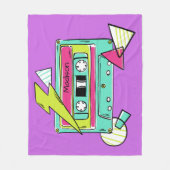 名前をカスタムする&カラーカゼットテープフリースブランケット フリースブランケット (正面)