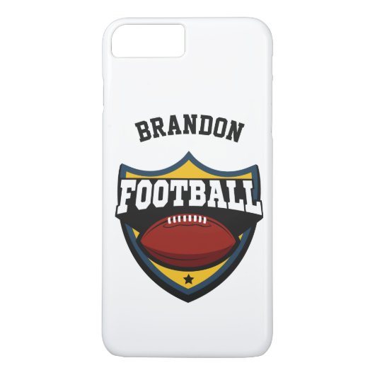 名前をカスタムする&カラーサッカーロゴの電話ケース Case-Mate iPhoneケース (裏面)