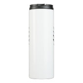 名前をカスタムする&カラーサッカーロゴタンブラー タンブラー (裏面)