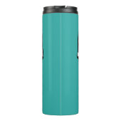 名前をカスタムする&カラーサッカーロゴタンブラー タンブラー (裏面)