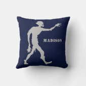 名前をカスタムする&カラーゾンビ装飾用クッション クッション (裏面)