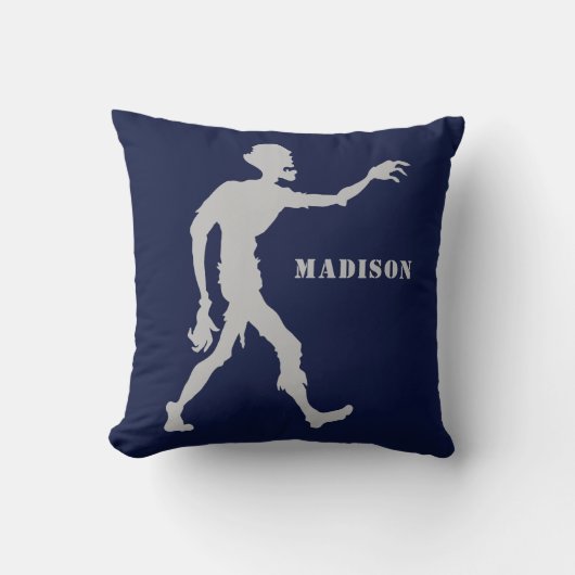 名前をカスタムする&カラーゾンビ装飾用クッション クッション (正面)