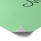 名前をカスタムする&カラーバレリーナのポスター ポスター (角)