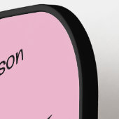 名前をカスタムする&カラーピンクフラミンゴ ピックルボールラケット (左詳細)