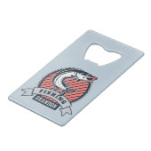 名前をカスタムする&カラーフィッシャーボトルオープナー クレジットカード栓抜き (正面アングル)