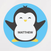 名前をカスタムする&カラーペンギン ラベル (デザイン1)