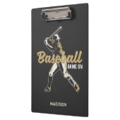 名前をカスタムする&カラー野球選手 クリップボード (左)