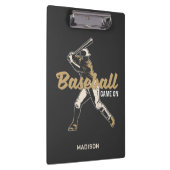 名前をカスタムする&カラー野球選手 クリップボード (右)