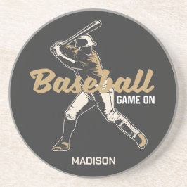 名前をカスタムする&カラー野球選手 コースター