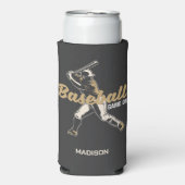 名前をカスタムする&カラー野球選手 スリム缶クーラー (Seltzer正面)