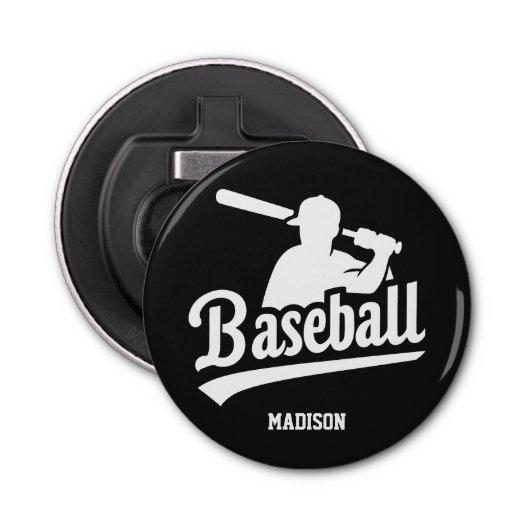 名前をカスタムする&カラー野球選手 栓抜き (正面)