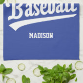 名前をカスタムする&カラー野球 キッチンタオル (折り畳み)