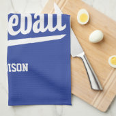 名前をカスタムする&カラー野球 キッチンタオル (四つ折り)