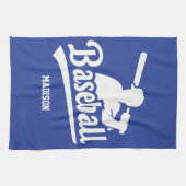 名前をカスタムする&カラー野球 キッチンタオル (横)