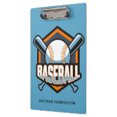 名前をカスタムする&カラー野球 クリップボード (左)