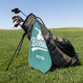 名前をカスタムする&カラー野球 ゴルフタオル (グリーン)