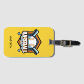 名前をカスタムする&カラー野球 ラゲッジタグ (正面横)