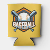 名前をカスタムする&カラー野球 缶クーラー (正面)