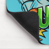 名前をカスタムする&カラー「バウンス」バスケットボールマウス マウスパッド (コーナー)