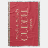 名前をカスタムする&カラーSNUGGLEスローブランケット スローブランケット (正面縦)
