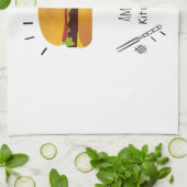 名前をカスタムする キッチンタオル (折り畳み)