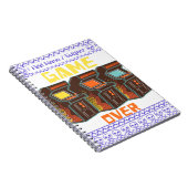 名前をカスタムする/サブジェクトゲームオーバーレトロゲーマースクール ノートブック (右側)