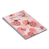 名前をカスタムする/サブジェクトラディバグパステルウォーターカラー ノートブック (右側)