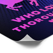 名前をカスタムする – サラブレッドを愛する少女に過ぎない ポスター (角)