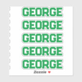 名前をカスタムする シール (シート)