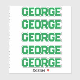 名前をカスタムする シール