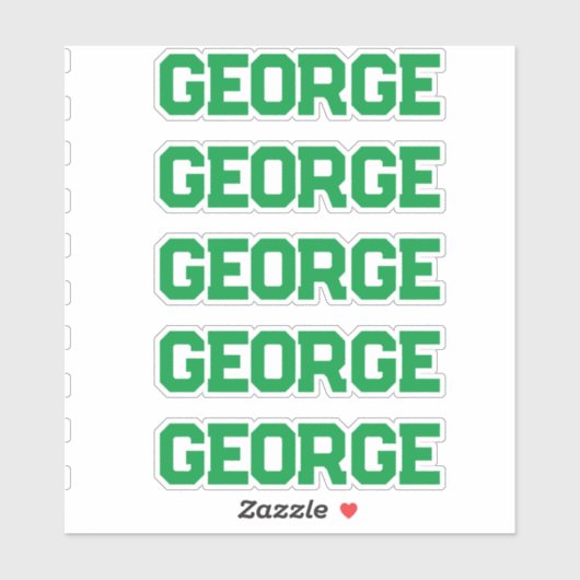 名前をカスタムする シール (シート)